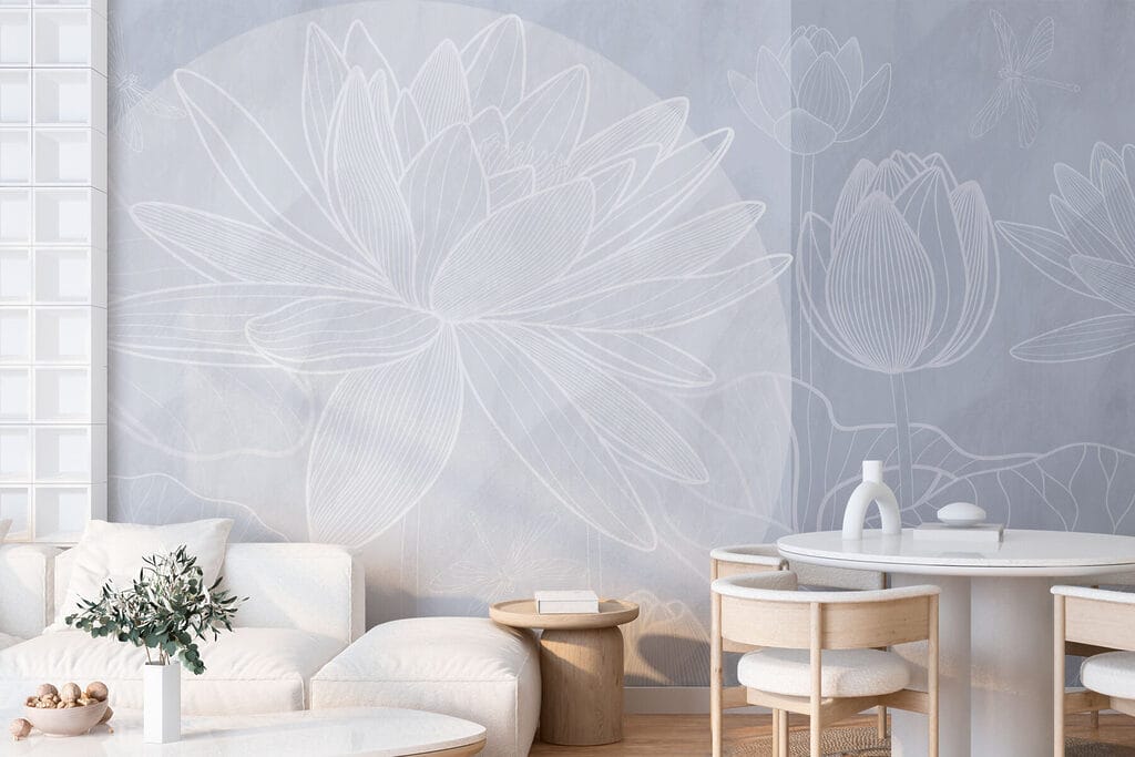 Lotuslijnen op doorschijnende lagen — interieur 1