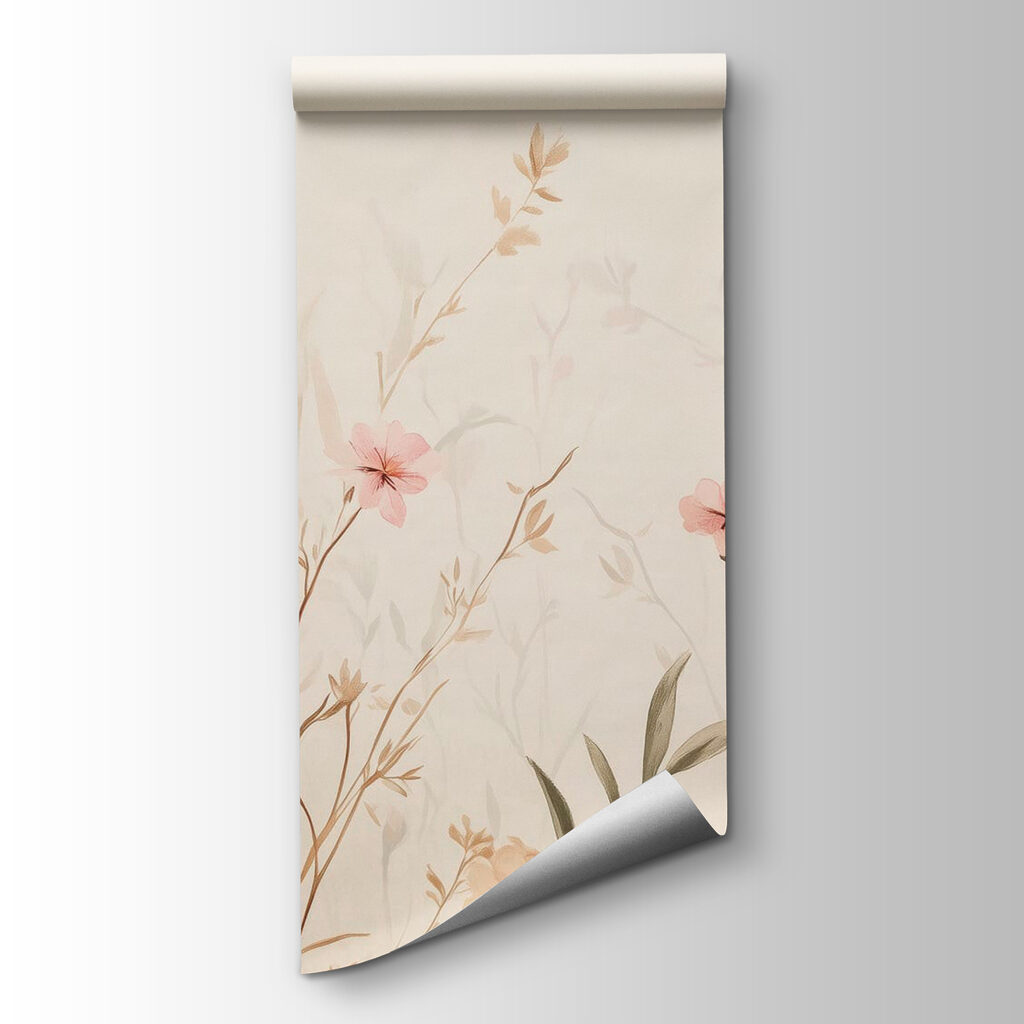 Tere bloemen boven gras — productweergave