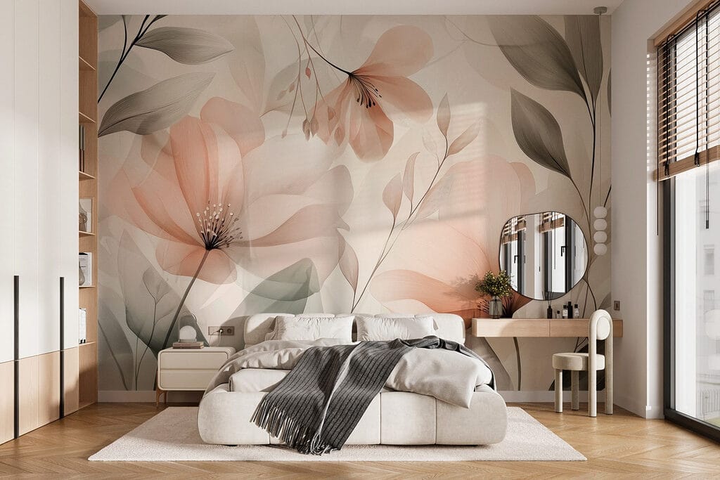 Delicate bloemblaadjes in zachte tinten — interieur 2