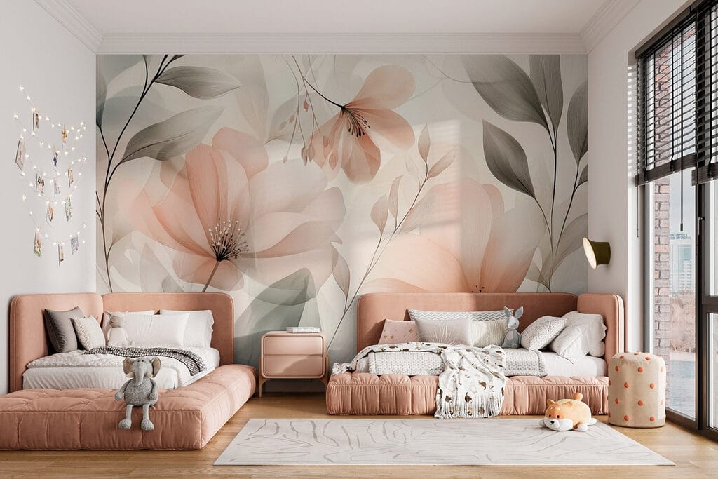 Delicate bloemblaadjes in zachte tinten — interieur 7