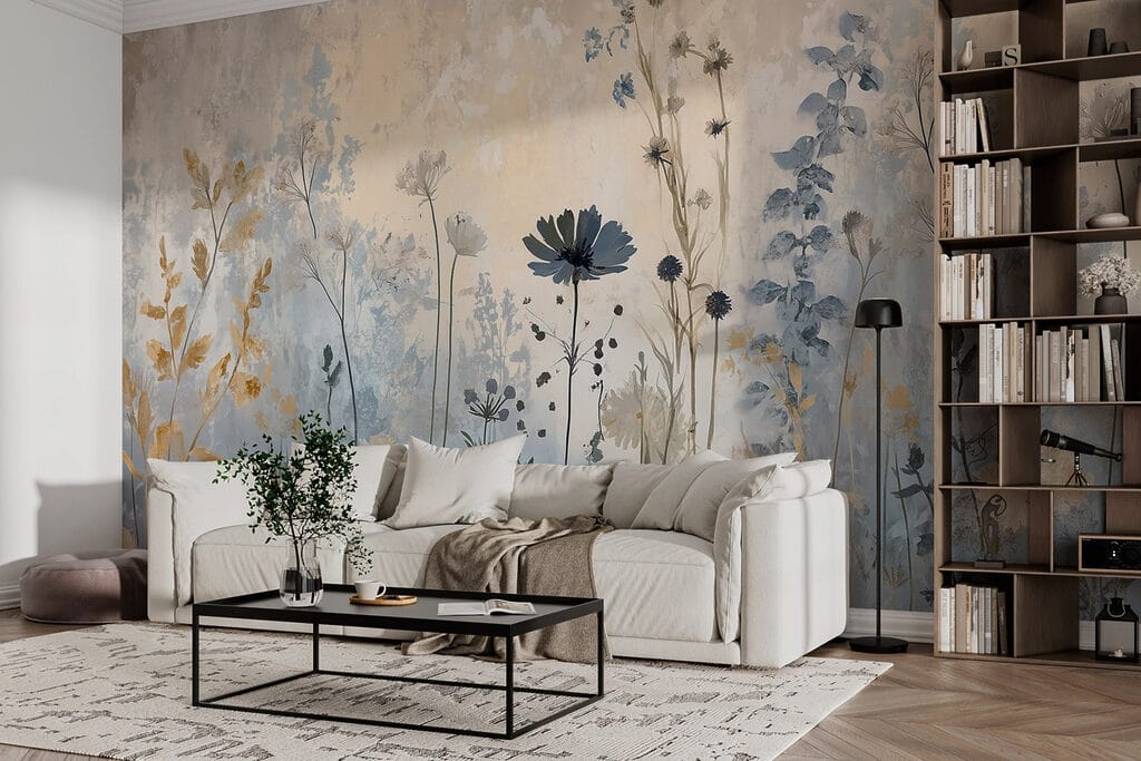 Elegant botanisch ontwerp in zachte tinten — interieur 4