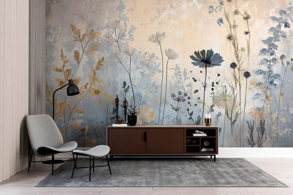 Elegant botanisch ontwerp in zachte tinten — interieur 5
