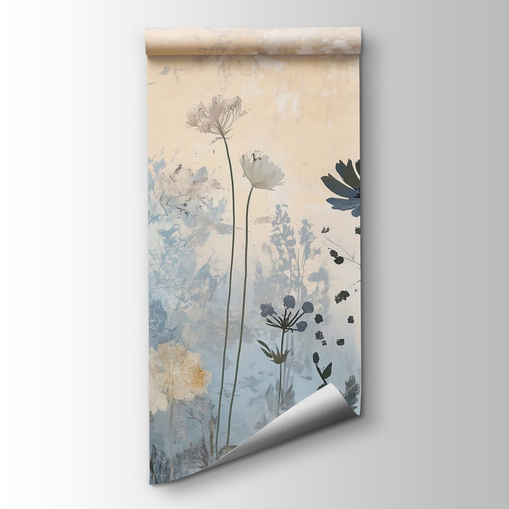 Elegant botanisch ontwerp in zachte tinten — productweergave