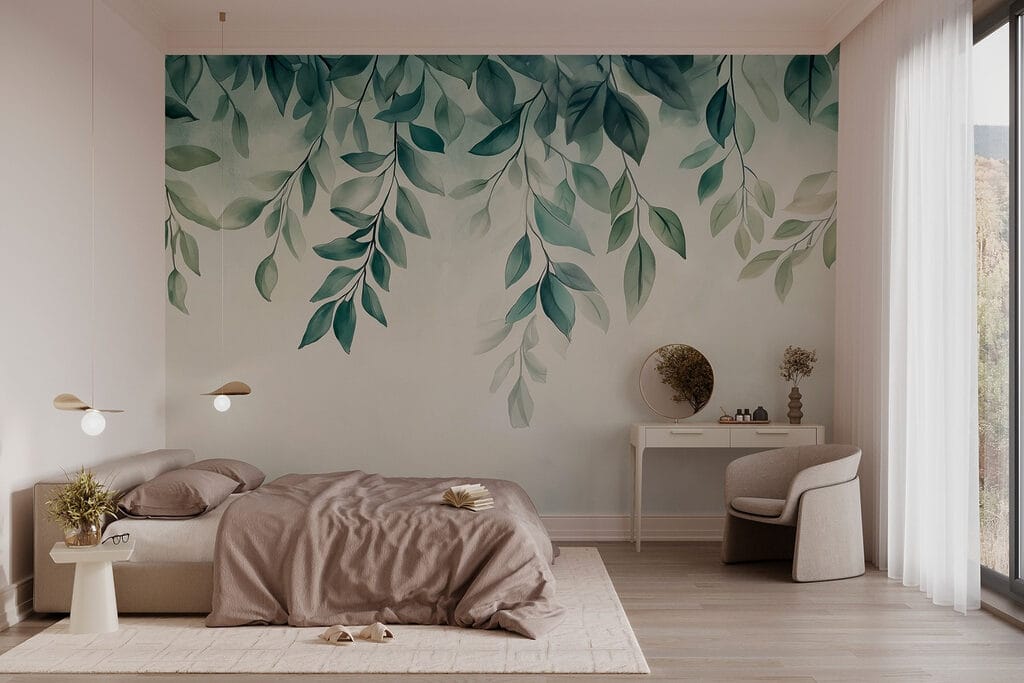 Zachte bladeren in zachte tinten — interieur 3
