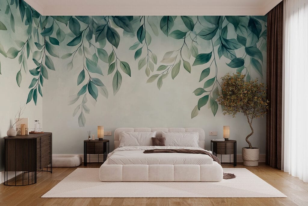 Zachte bladeren in zachte tinten — interieur 4