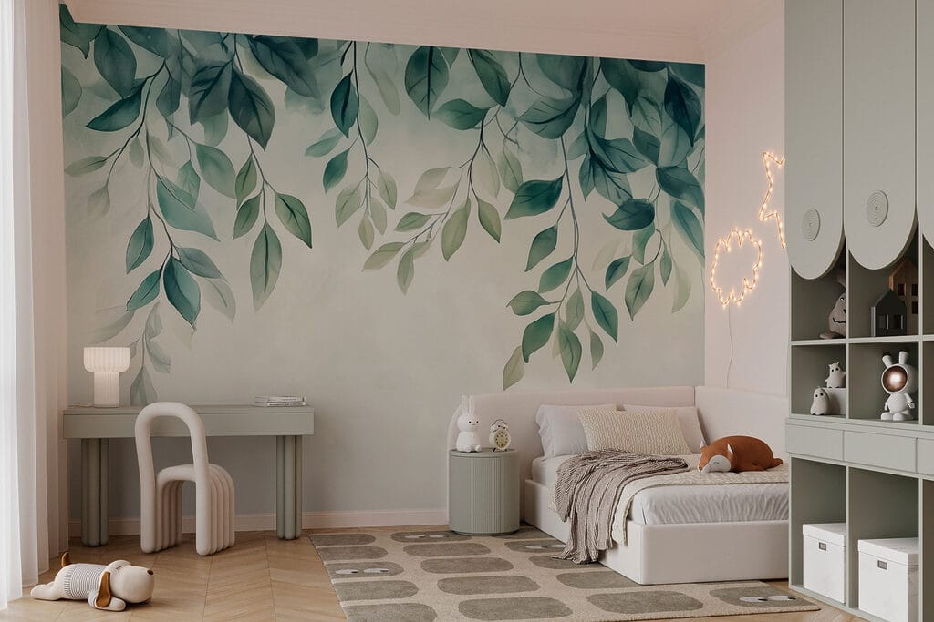 Zachte bladeren in zachte tinten — interieur 6