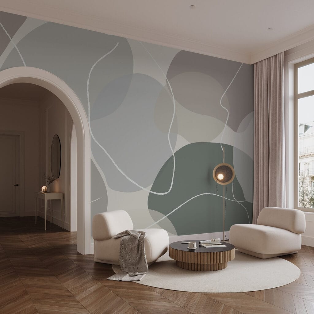 Zachte vormen in gedempte tinten — interieur 1