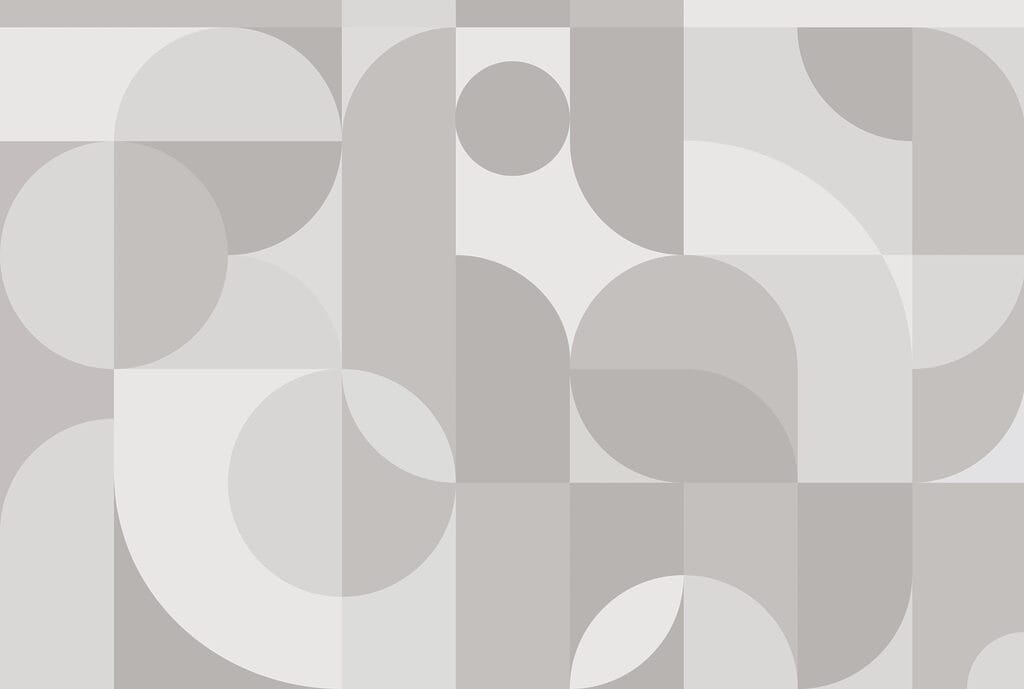 Grijs en wit geometrisch patroon — volledig ontwerp