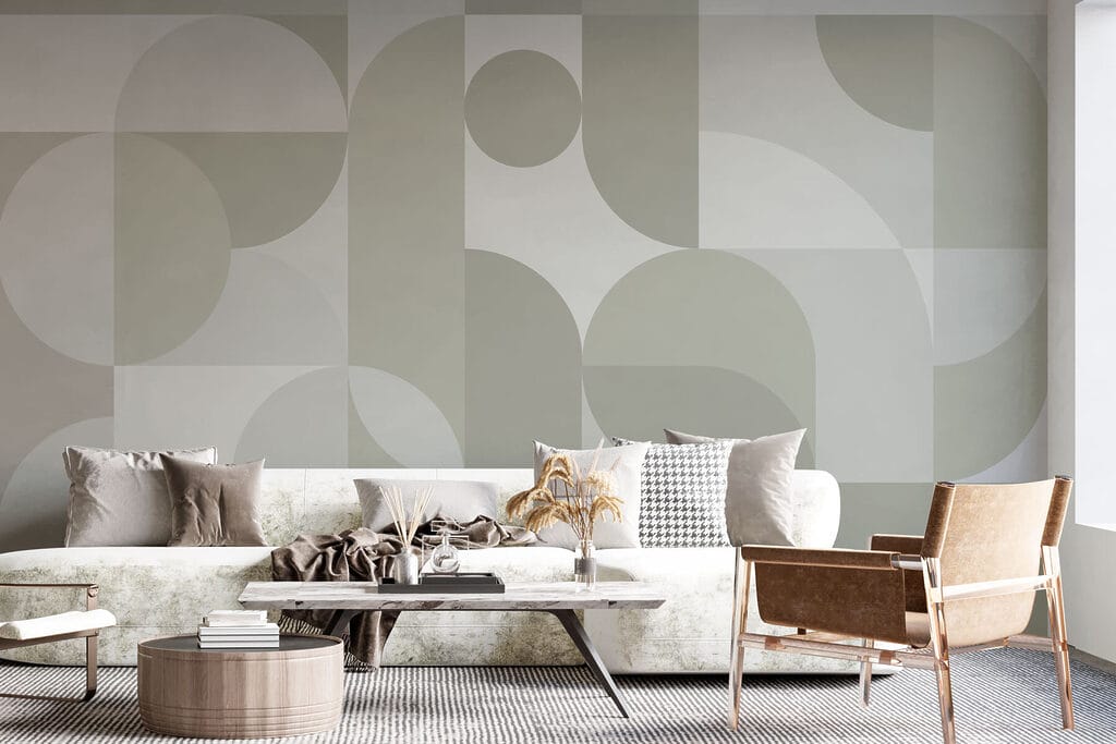 Halve cirkels in pastel — interieur 1