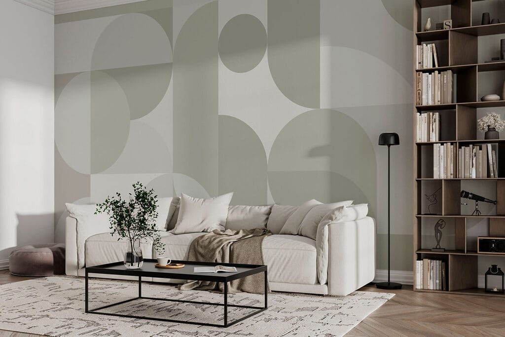 Halve cirkels in pastel — interieur 3