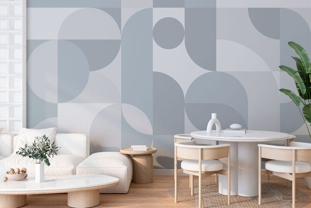 Halve cirkels in pastel — interieur 1