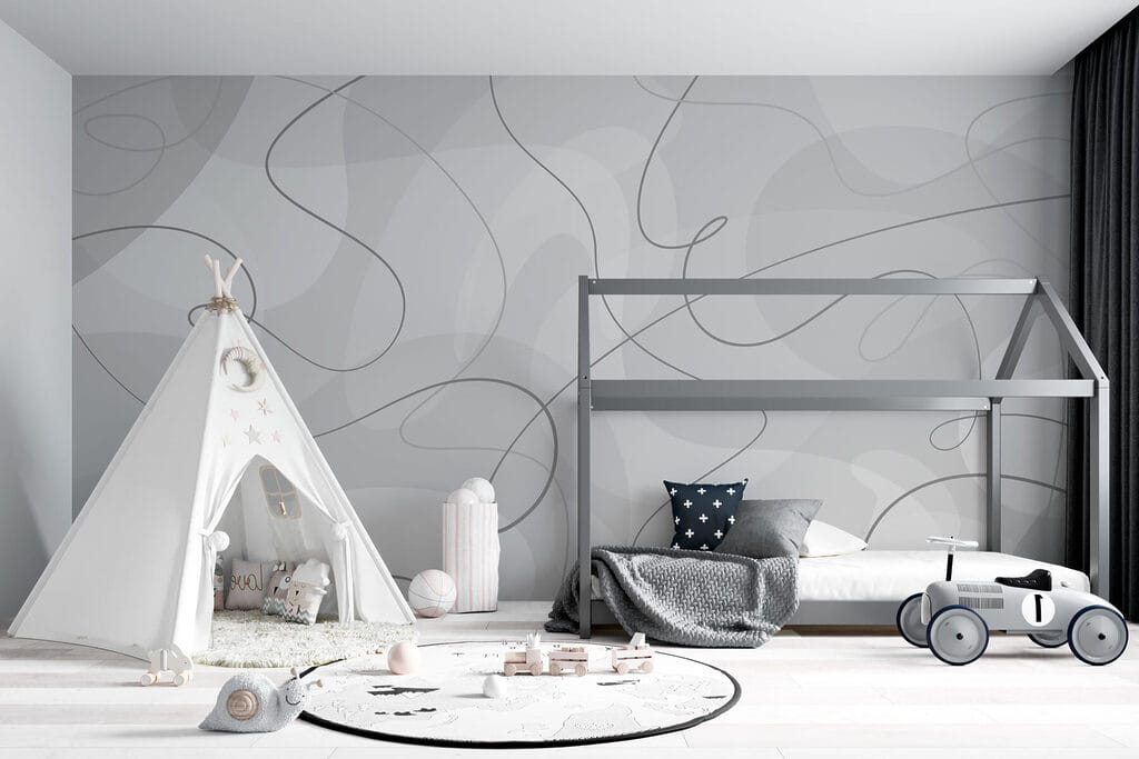 Dunne lussen over kleurkeien — interieur 3