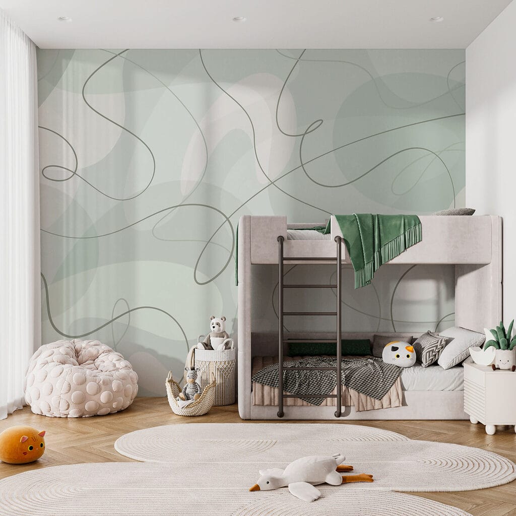 Dunne lussen over kleurkeien — interieur 3