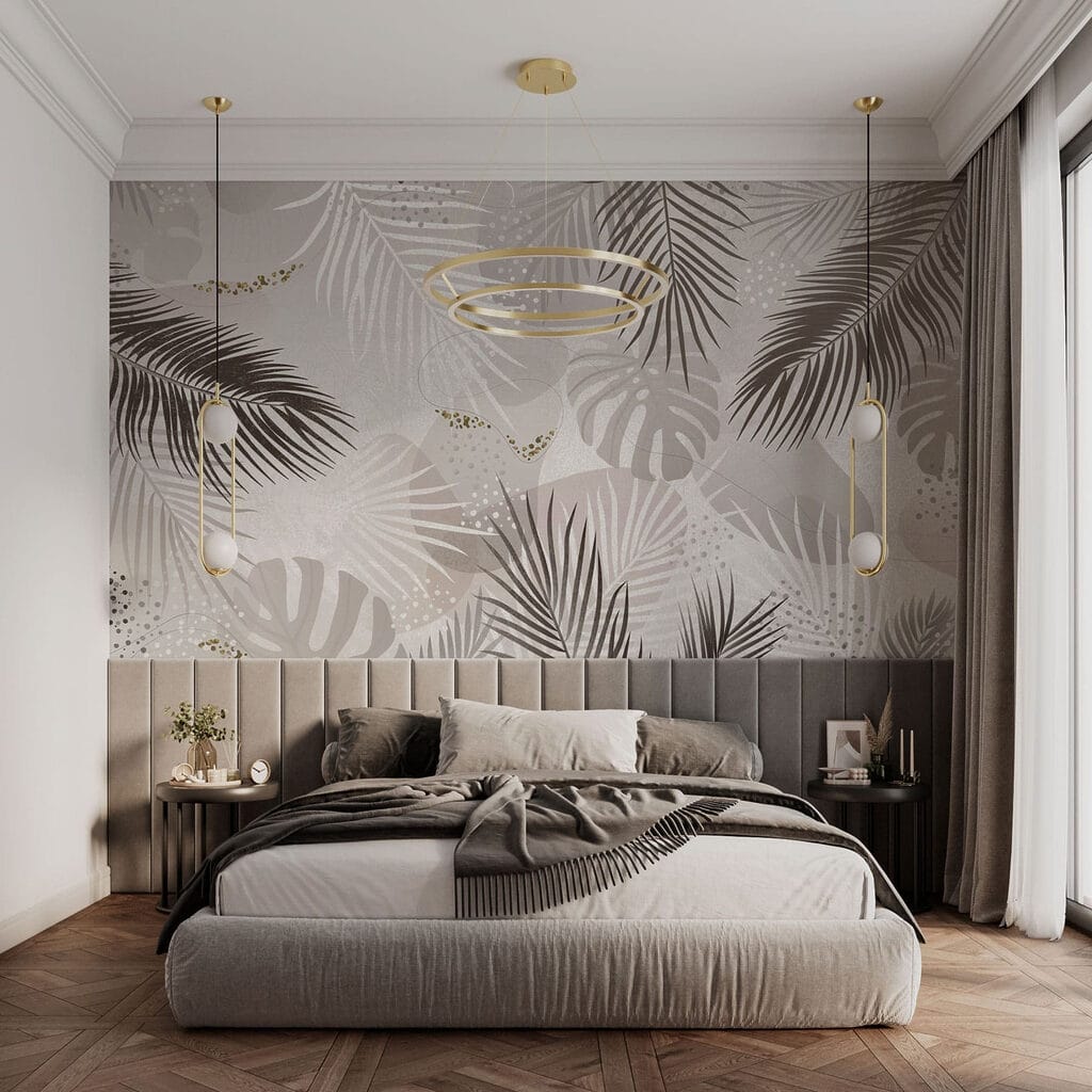 Palmveren tussen lichte verfsporen — interieur 2