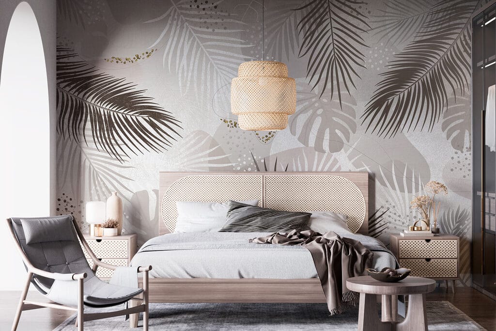 Palmveren tussen lichte verfsporen — interieur 3