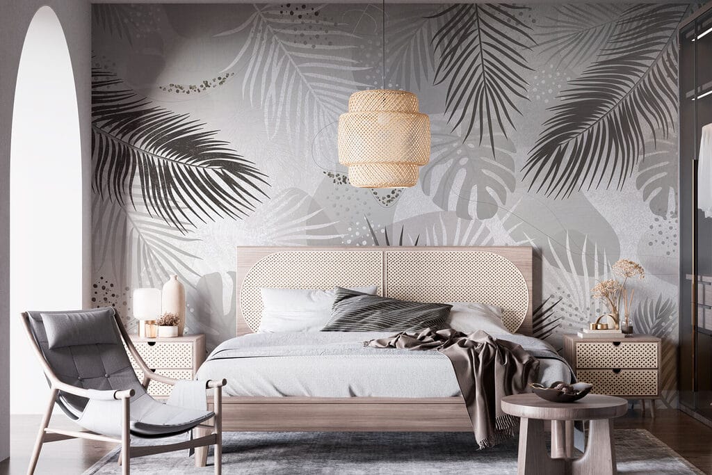 Palmveren tussen lichte verfsporen — interieur 3