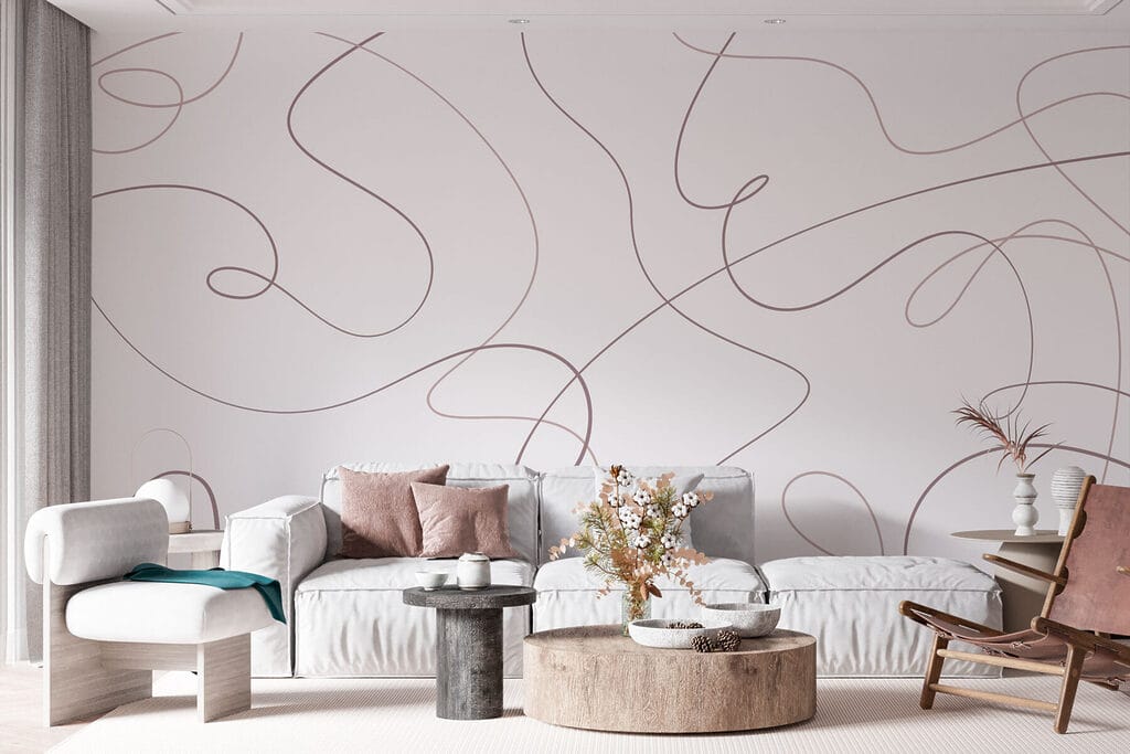 Vrije lijnlussen op wit — interieur 1