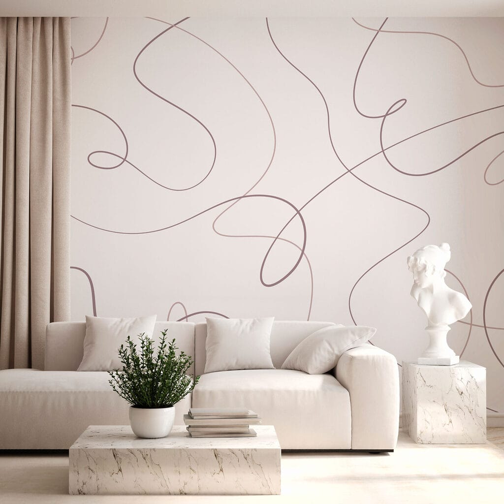 Vrije lijnlussen op wit — interieur 2