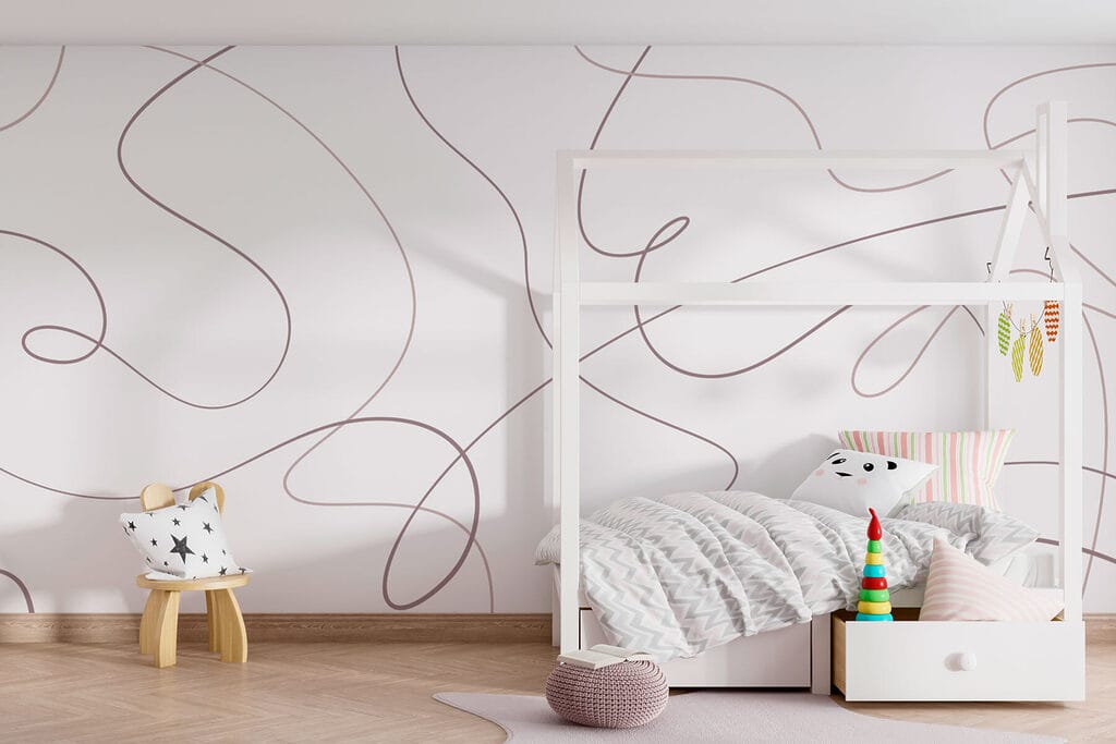 Vrije lijnlussen op wit — interieur 3