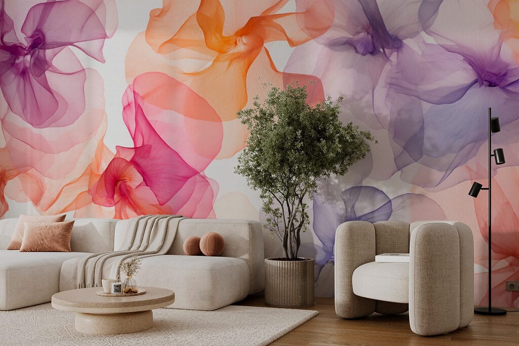 Bloemen van transparante kleuren — interieur 1