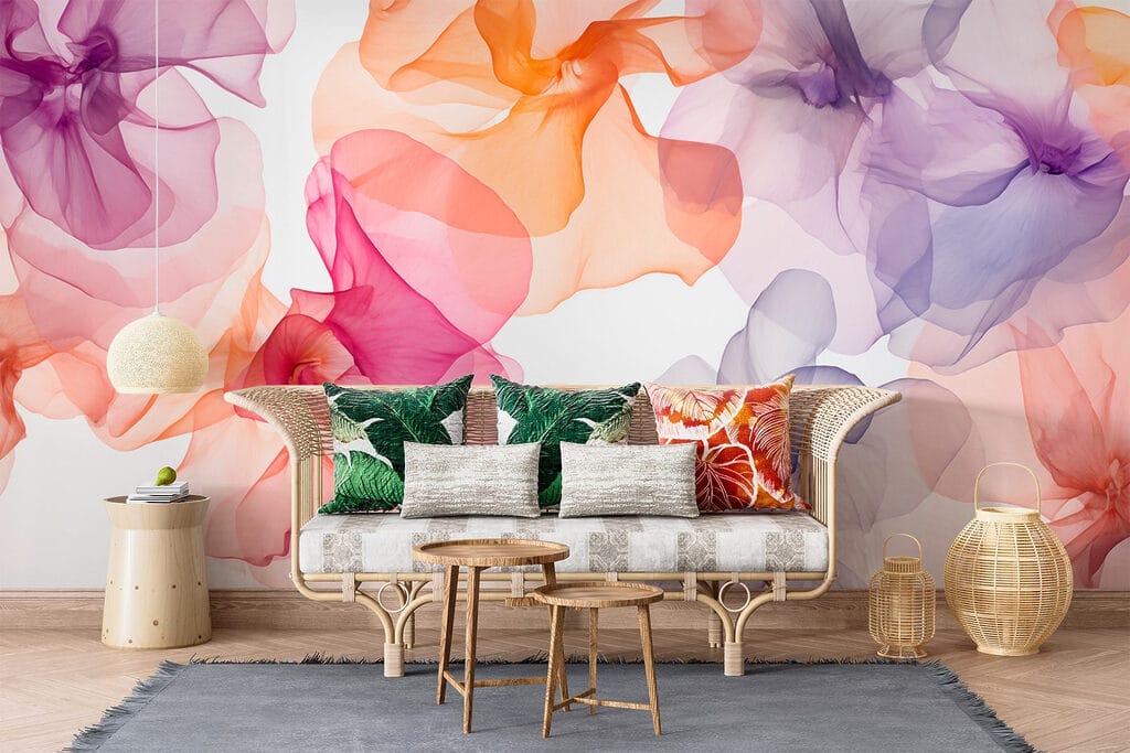 Bloemen van transparante kleuren — interieur 2
