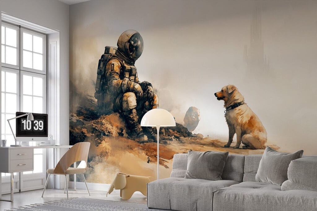 Astronaut ontmoet een hond — interieur 5