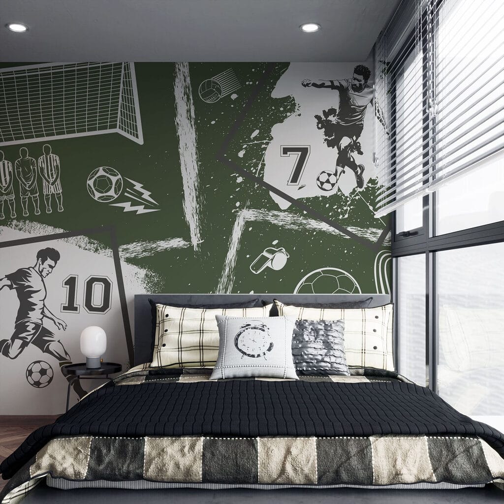 Collage van verschillende sportbeelden — interieur 3
