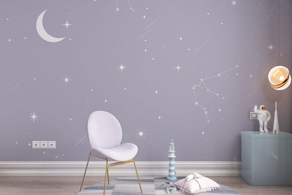 Maan tussen fijne sterrenlijnen — interieur 1