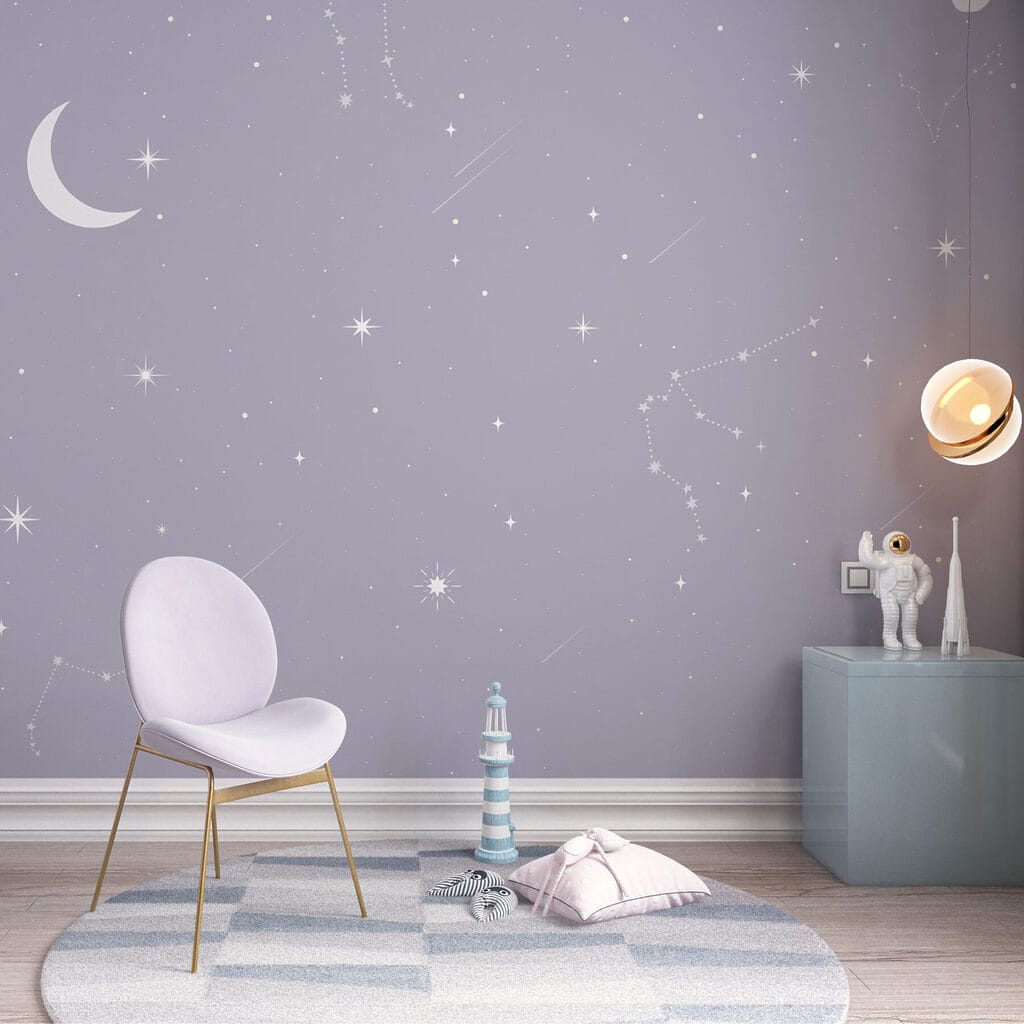 Maan tussen fijne sterrenlijnen — interieur 2