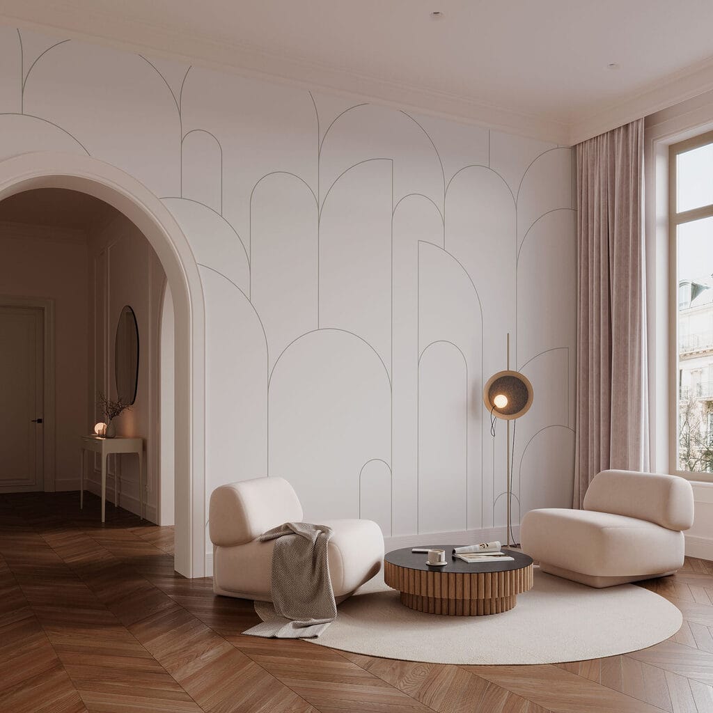 Wit en zwart patroon — interieur 1