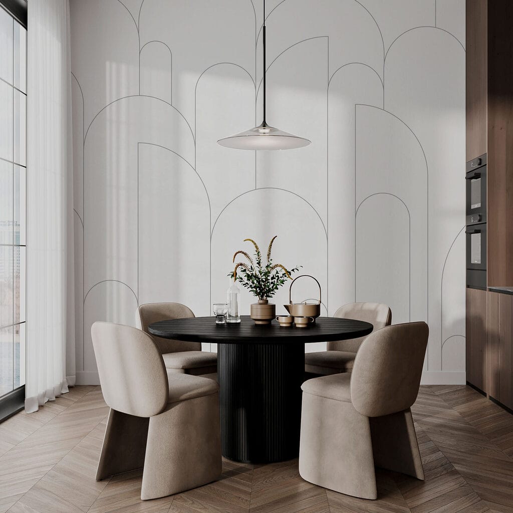Wit en zwart patroon — interieur 3