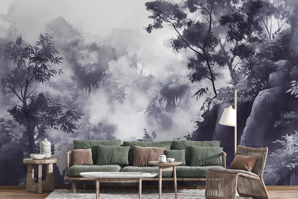 Bos op paarse rotsen — interieur 3