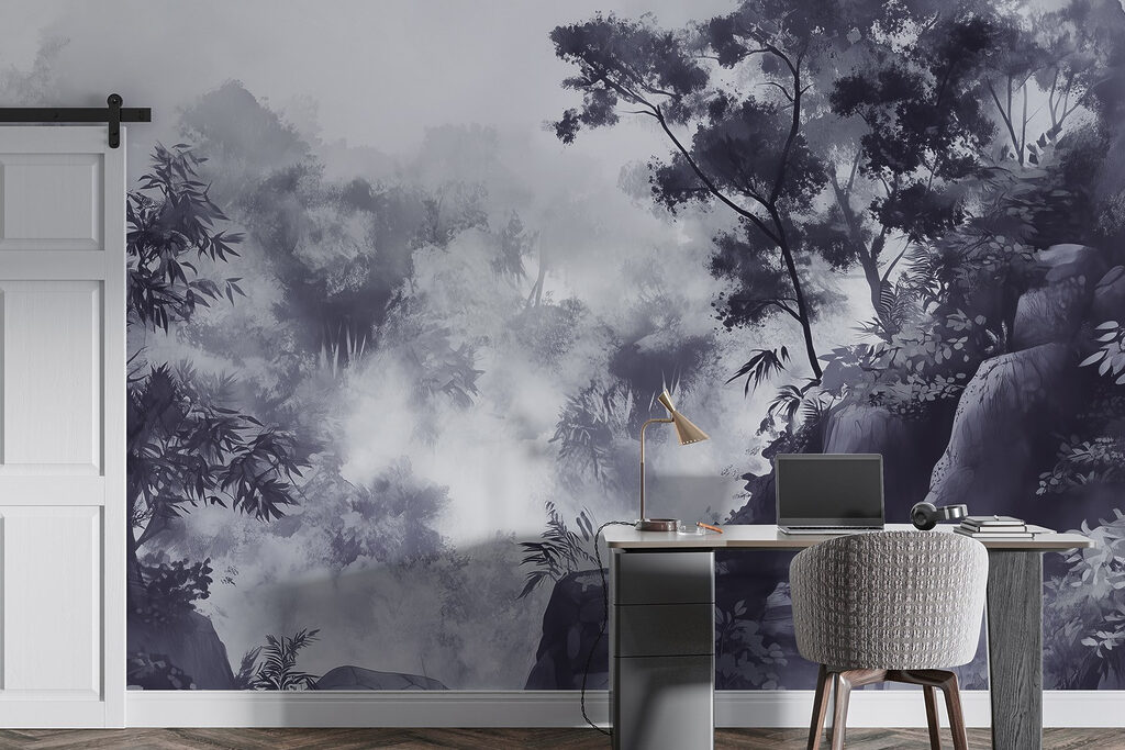 Bos op paarse rotsen — interieur 4