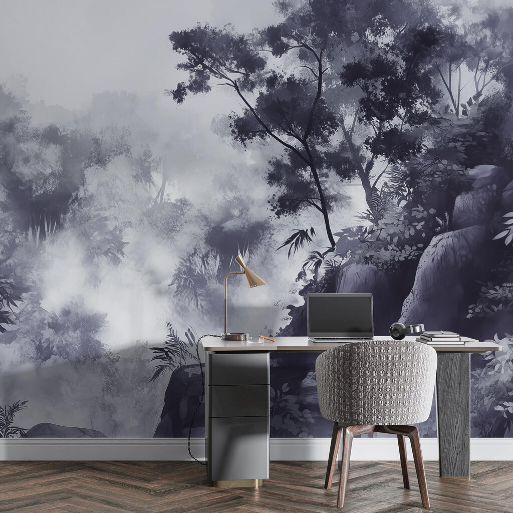 Bos op paarse rotsen — interieur 5
