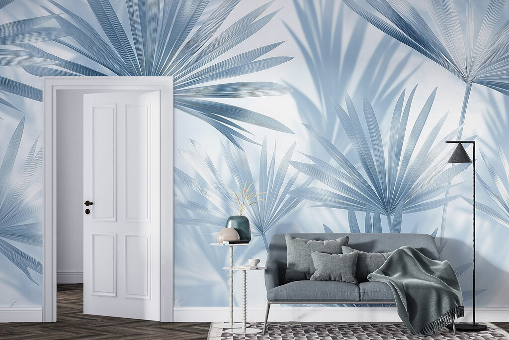 Delicate palmen in zachte tinten — interieur 3