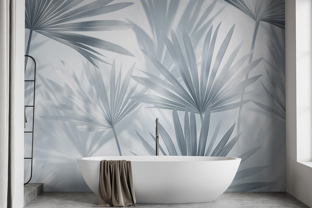 Zachte schaduwen van delicate palmbladeren — interieur 5