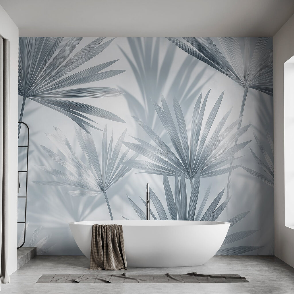 Zachte schaduwen van delicate palmbladeren — interieur 6
