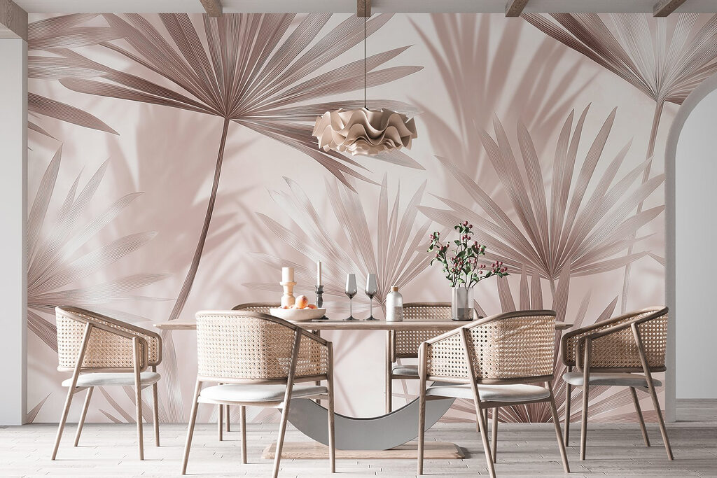 Palmwaaiers vol doorschijnend licht — interieur 4