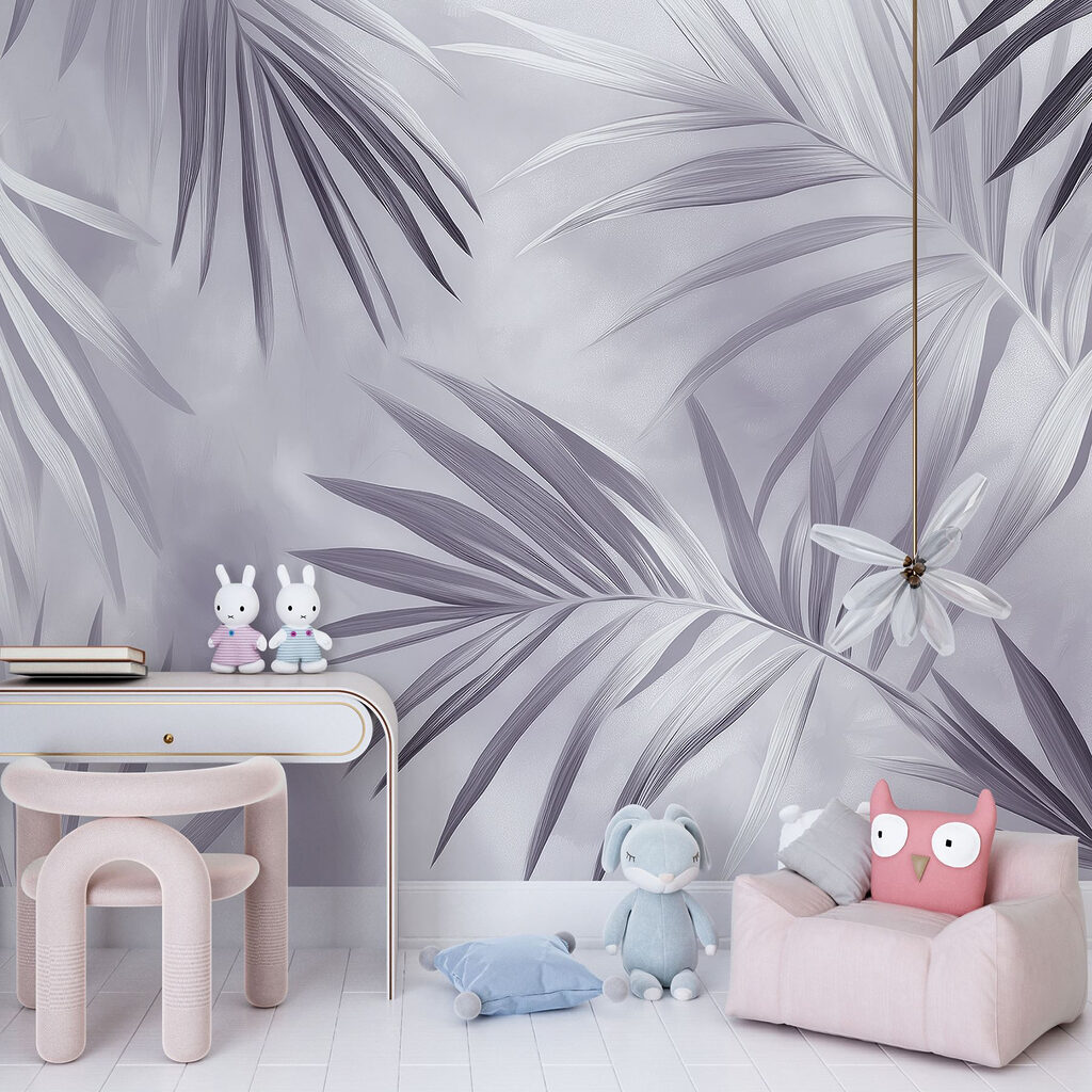 Slanke palmveren als schaduw — interieur 3