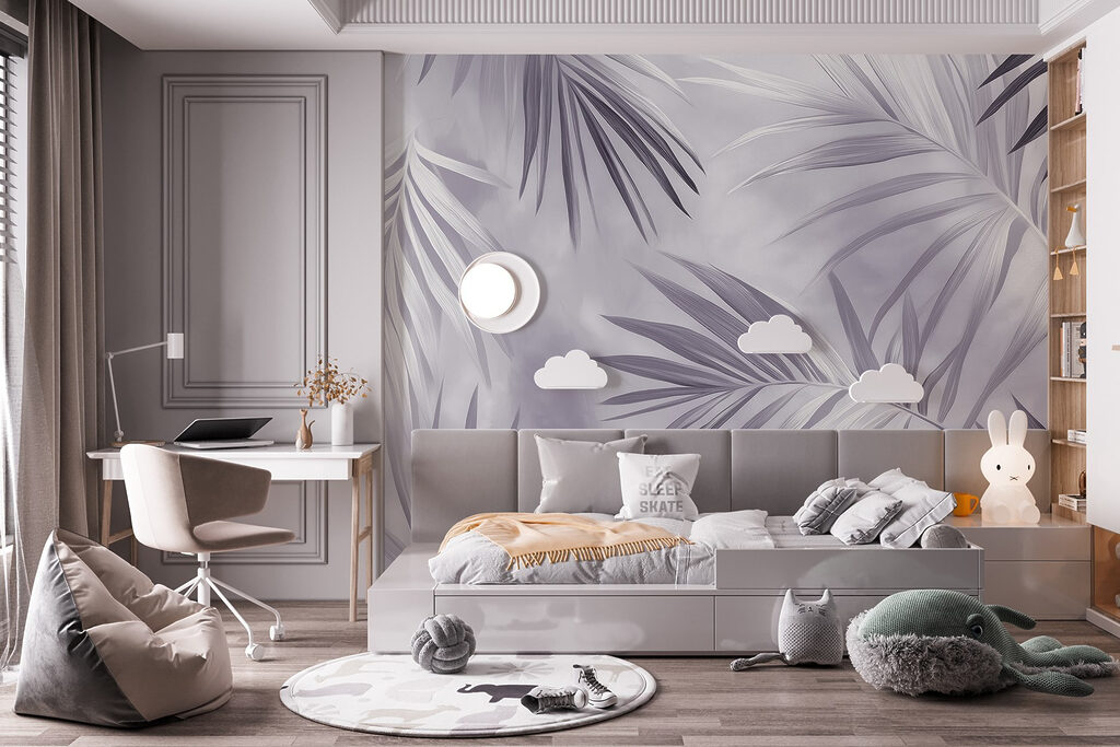 Slanke palmveren als schaduw — interieur 5