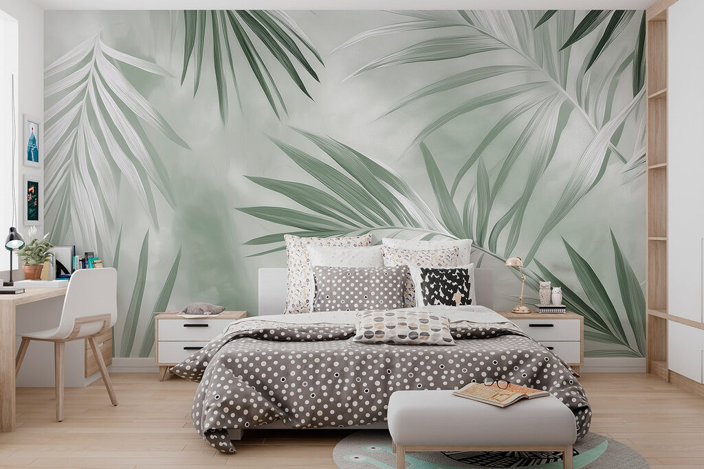 Slanke palmveren als schaduw — interieur 5