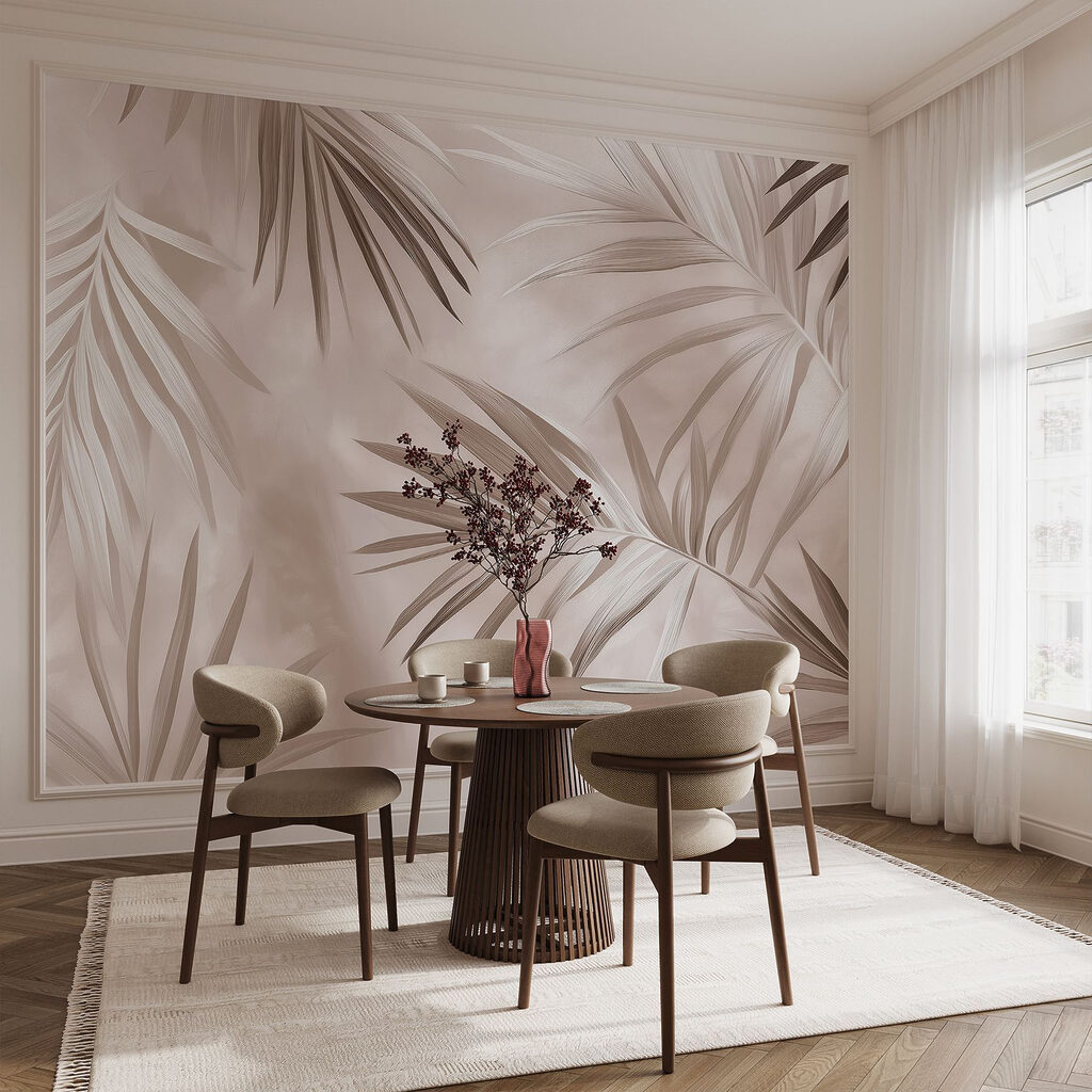 Slanke palmveren als schaduw — interieur 4