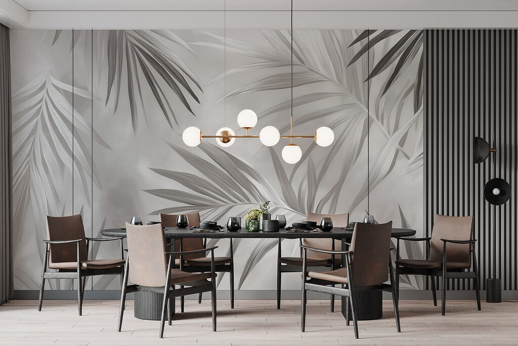 Slanke palmveren als schaduw — interieur 4