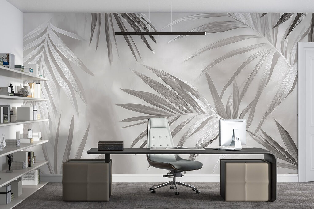 Slanke palmveren als schaduw — interieur 5
