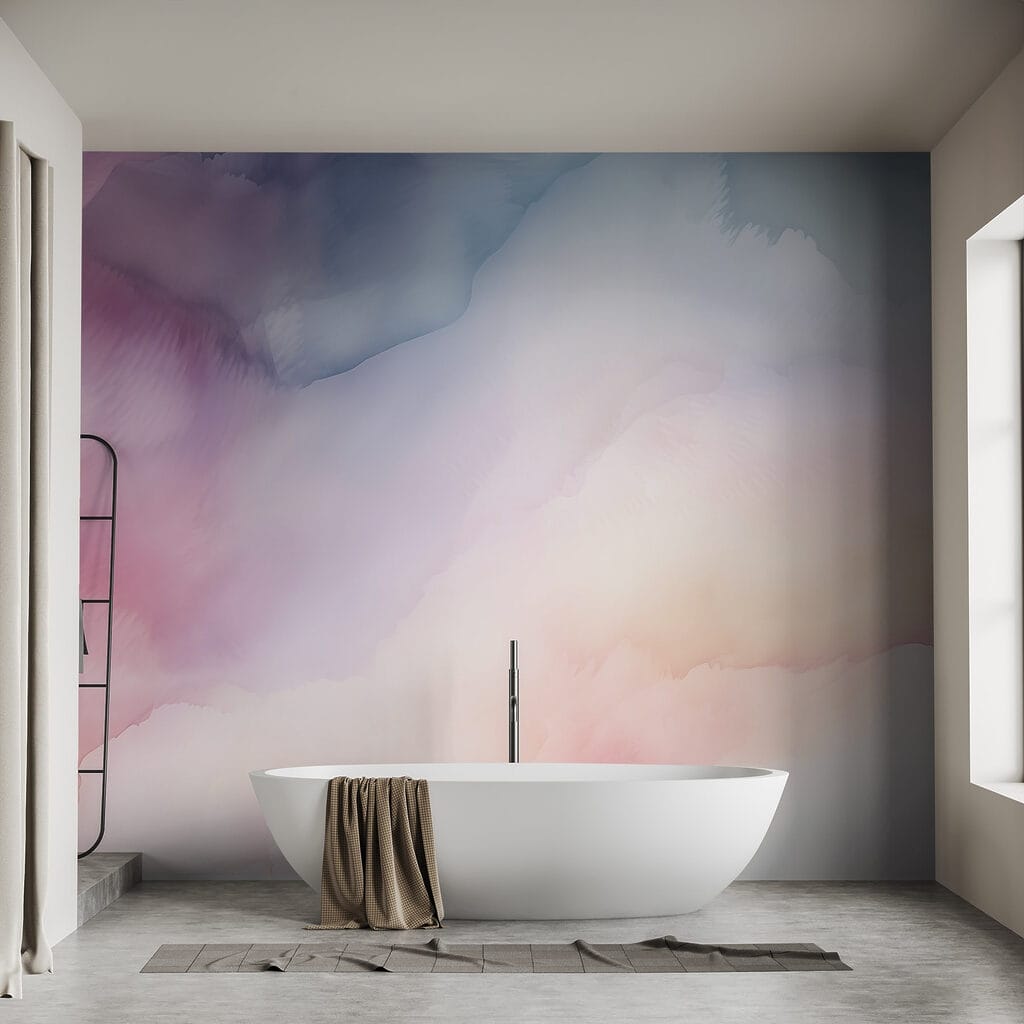 Roze inkt ontmoet blauw — interieur 2