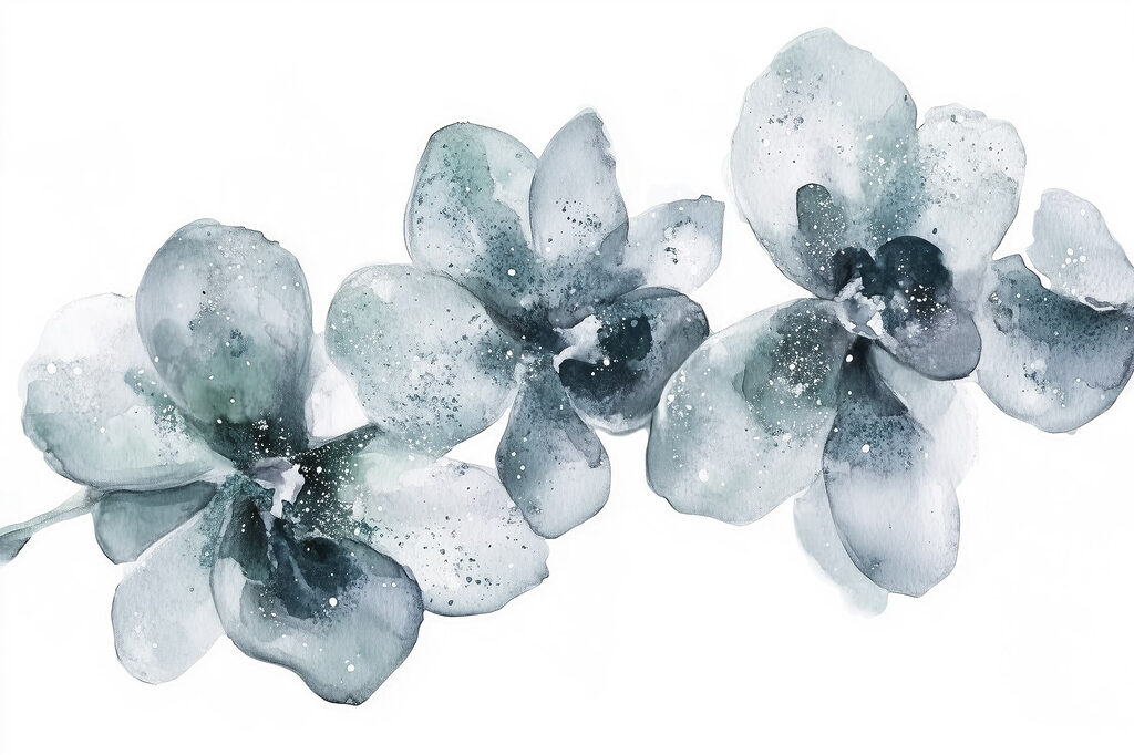 Luchtige orchidee — volledig ontwerp