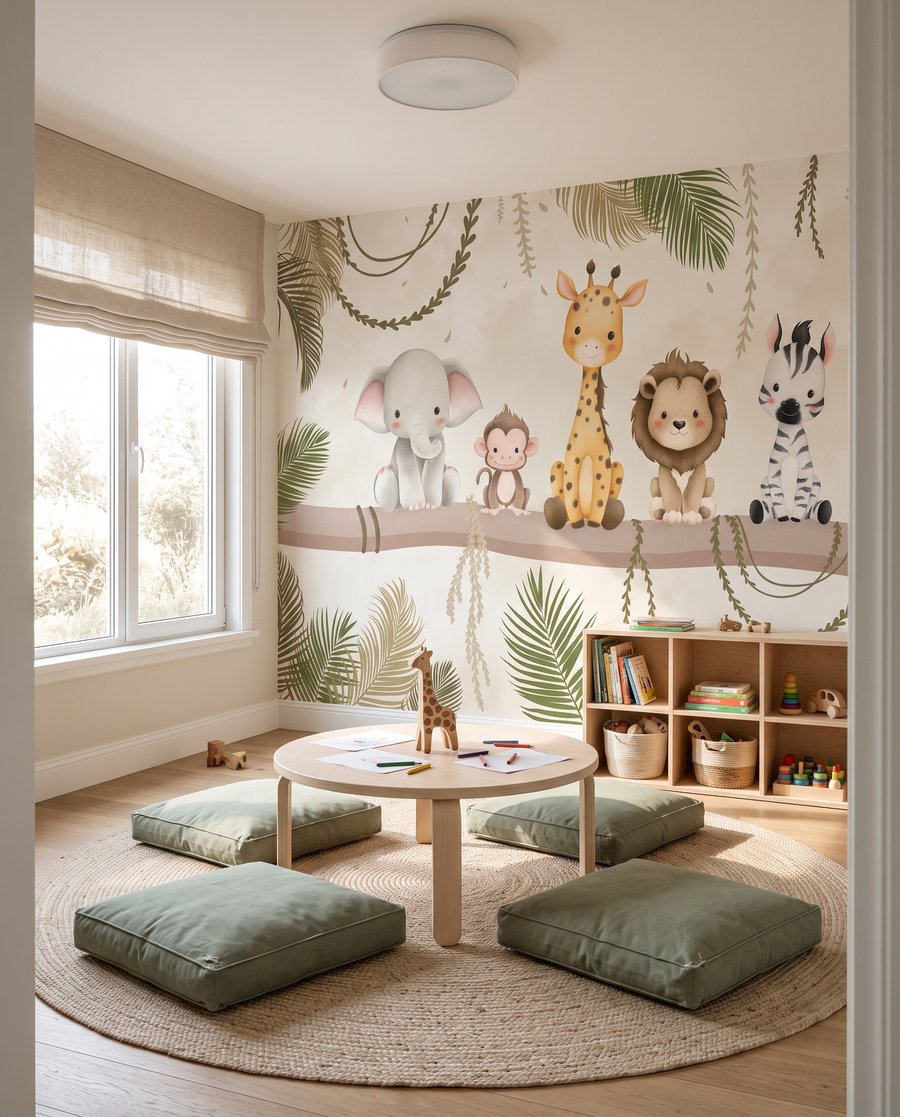 Junglevriendjes op een tak — interieur 2