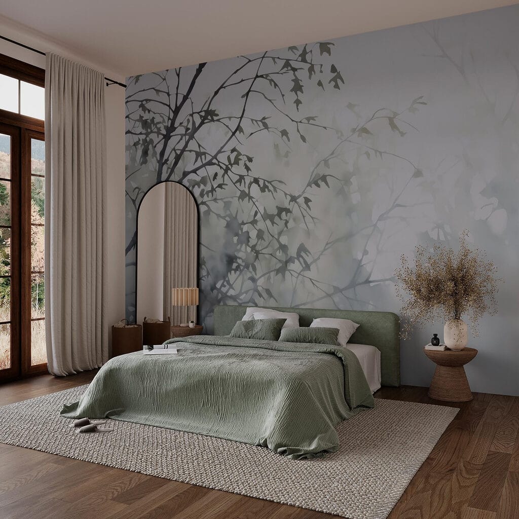 Grijze takken in tegenlicht — interieur 1