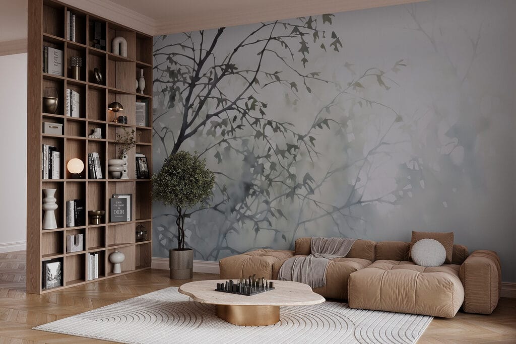 Grijze takken in tegenlicht — interieur 2
