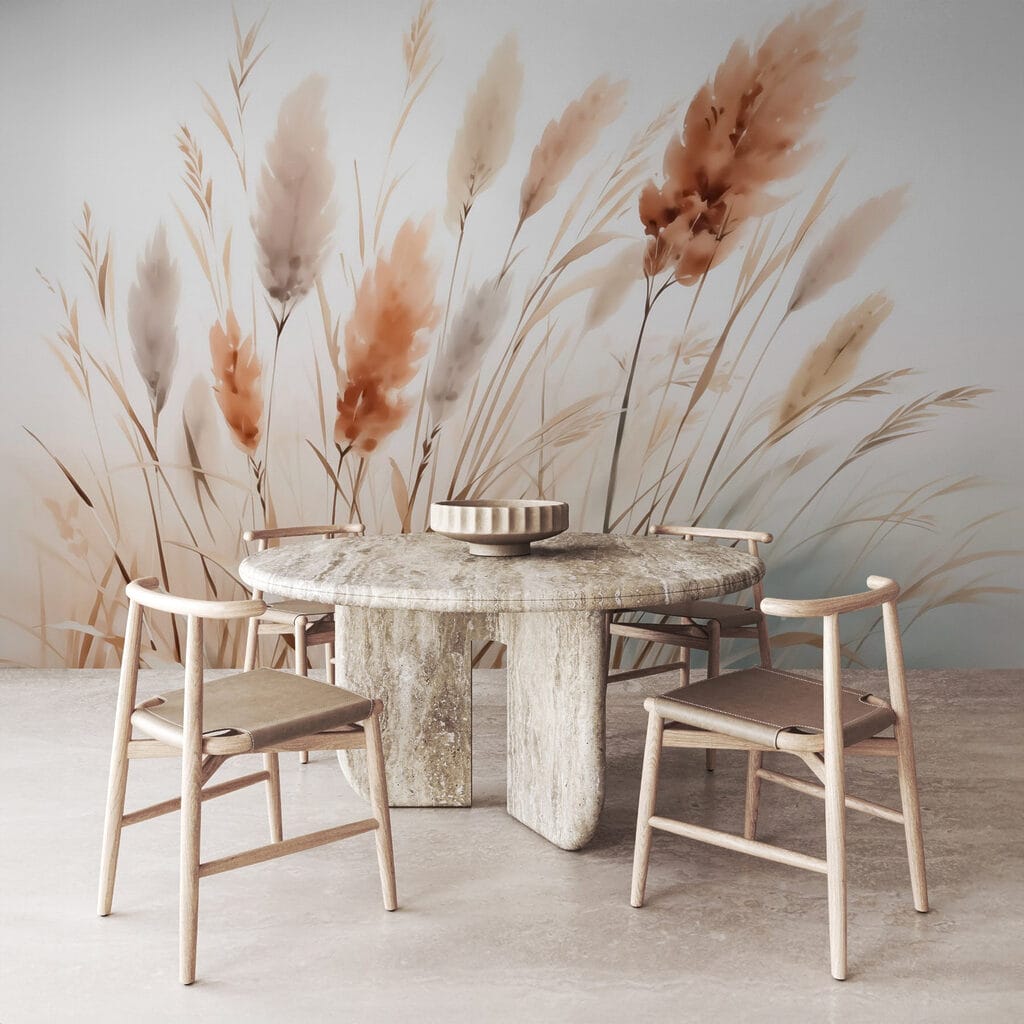 Droge grassen in zonlicht — interieur 2